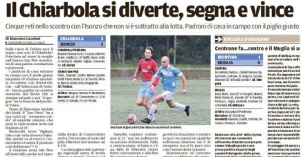 Chiarbola Ponziana vs Isonzo 3-2 Domenica 11/12/2016